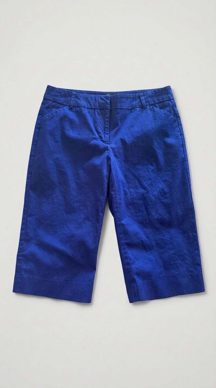 7th Ave New York & Company Royal Blue Suiting Col Bermuda shorts Women's Size 2